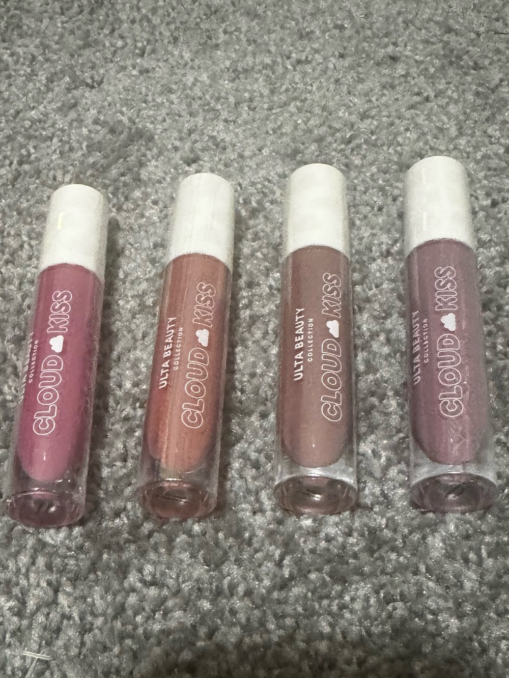 Ulta Beauty Cloud Kiss Liquid Lipstick Set of 4 -Neutral Pink & Mauve Shades